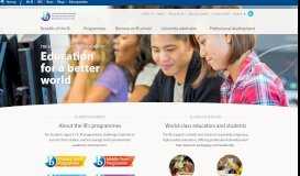 
							         International education - International Baccalaureate®								  
							    