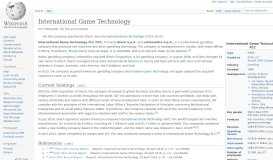 
							         International Game Technology - Wikipedia								  
							    