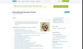 
							         International German Portal - Geni								  
							    