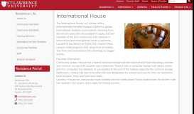 
							         International House | St. Lawrence University								  
							    