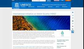 
							         International Initiative on Water Quality (IIWQ) - Unesco								  
							    