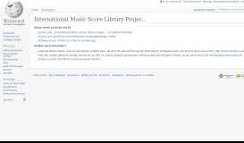 
							         International Music Score Library Project – Wikipedia								  
							    