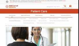 
							         International Patient Services | Weill Cornell Medicine								  
							    