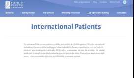 
							         International Patients - Fertility Centers of New England								  
							    