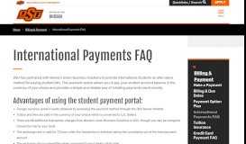
							         International Payments FAQ | Office of the Bursar								  
							    
