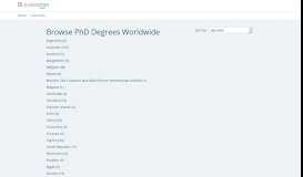 
							         International PhD Studies by Country - PhDportal.com								  
							    