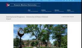 
							         International Programs – University of Prince Edward Island | Francis ...								  
							    