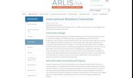 
							         International Relations Committee - Art Libraries Society of North ...								  
							    