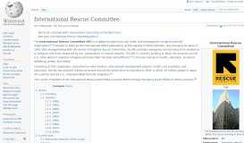 
							         International Rescue Committee - Wikipedia								  
							    