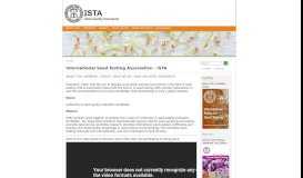 
							         International Seed Testing Association - ISTA - ISTA Online ...								  
							    