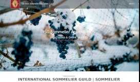 
							         International Sommelier Guild | Sommelier School								  
							    