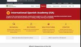 
							         International Spanish Academy – Bellevue School District								  
							    