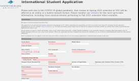 
							         International Student Application - VIU International Education								  
							    