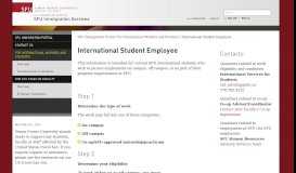 
							         International Student Employee - SFU Immigration Services - Simon ...								  
							    