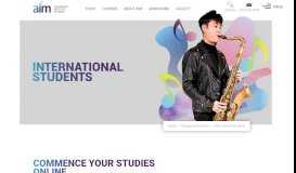 
							         International Students | Australian Institute of Music Sydney & Melbourne								  
							    