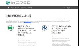 
							         INTERNATIONAL STUDENTS · Custom Portal - InCred								  
							    