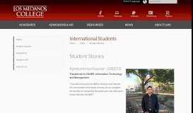 
							         International Students - Los Medanos College								  
							    