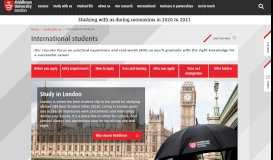 
							         International students | Middlesex University London								  
							    