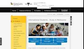 
							         International Students - Study in Melbourne | Kangan Institute								  
							    