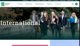 
							         International students - University of Roehampton								  
							    