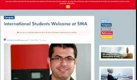 
							         International Students Welcome at SMA - Sunny. Der SMA Corporate ...								  
							    