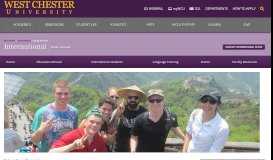 
							         International Study Abroad - West Chester University								  
							    