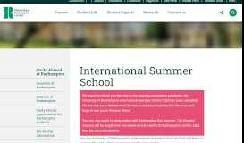 
							         International: Summer School - University of Roehampton								  
							    