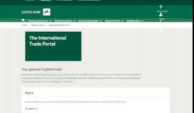 
							         International Trade Portal - Resource Centre - Lloyds Bank								  
							    