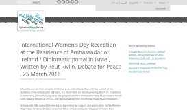 
							         International Women's Day Reception at the Residence of ...								  
							    