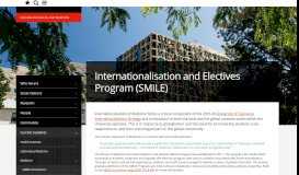 
							         Internationalisation and Electives Program (SMILE) - College of Health ...								  
							    