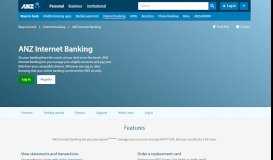
							         Internet Banking | ANZ								  
							    