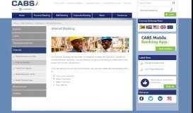 
							         Internet Banking | CABS | A member of the Old Mutual Group								  
							    