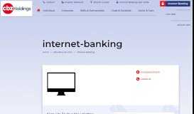 
							         internet-banking - CBZ Holdings								  
							    