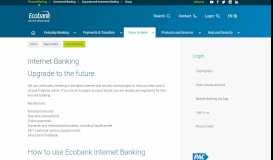 
							         Internet Banking - Ecobank								  
							    