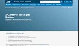 
							         Internet Banking for Business | ANZ								  
							    