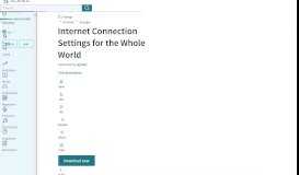 
							         Internet Connection Settings for the Whole World | General Packet ...								  
							    