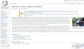 
							         Internet Crimes Against Children - Wikipedia								  
							    