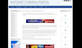 
							         INTERNET FIRMEN-PORTAL - Firmen-Portal - Branchenportal ...								  
							    