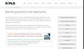 
							         Internet governance and digital policy | DiploFoundation								  
							    