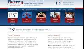 
							         Internet Interpreter Scheduling System (I2S2) - Fluency, Inc.								  
							    