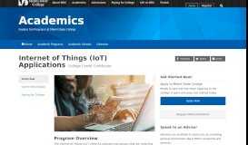 
							         Internet of Things (IoT) Applications College Credit Certificate | Miami ...								  
							    