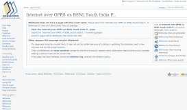 
							         Internet over GPRS on BSNL South India Prepaid Connection and ...								  
							    