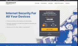 
							         Internet Security Software Program with Password Manager | Webroot								  
							    