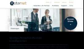 
							         Internetauftritt der NotarNet GmbH								  
							    
