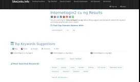 
							         Internetlogin2 cu ng Results For Websites Listing - SiteLinks.Info								  
							    