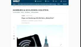 
							         Internetzugang: Ärger um Hamburgs WLAN-Netz „MobyKlick“ - WELT								  
							    