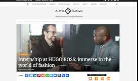 
							         Internship at HUGO BOSS: immerse in the world of fashion ...								  
							    