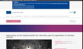 
							         Internship at the Organisation for Security and Co-operation in Europe ...								  
							    