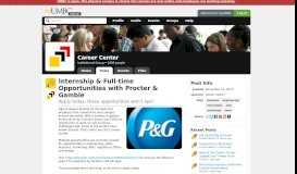 
							         Internship & Full-time Opportunities with Procter & Gamble ...								  
							    