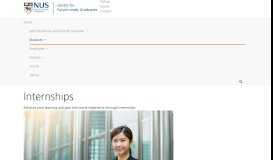 
							         Internships | NUS Centre for Future-ready Graduates - National ...								  
							    